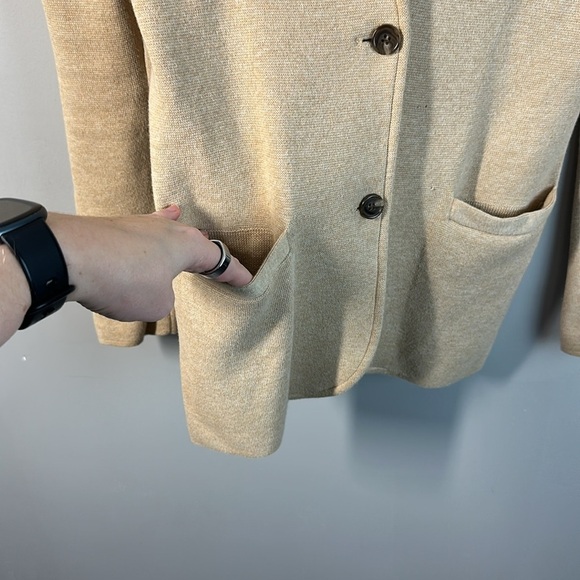 J. Crew Mercantile Beige Sweater Blazer Size XXS - Picture 7 of 15
